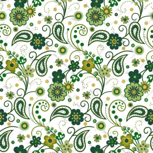 Diseño de tela con motivos de mandalas y flores
